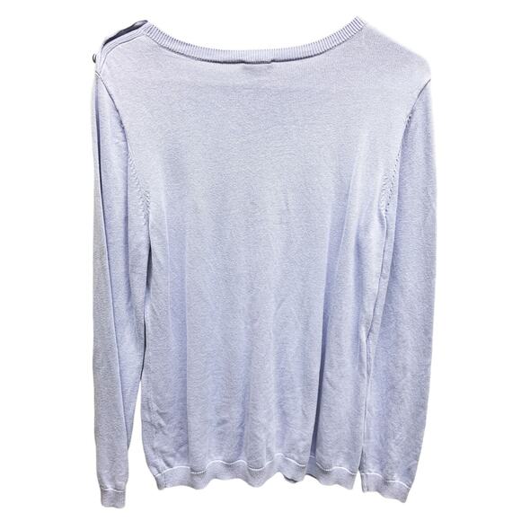 Talbots Womens Nautical Anchor Long Sleeve Sweater Size M - Picture 4 of 6